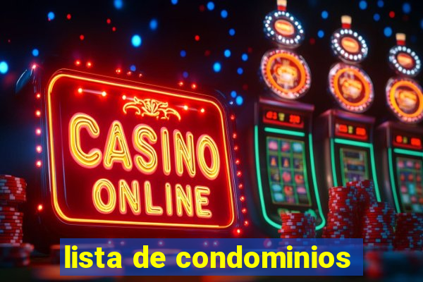 lista de condominios